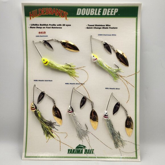 Yakima Baits Hildebrandt Double Deep Spinnerbait Display Sample Board 823611 - Picture 1 of 3
